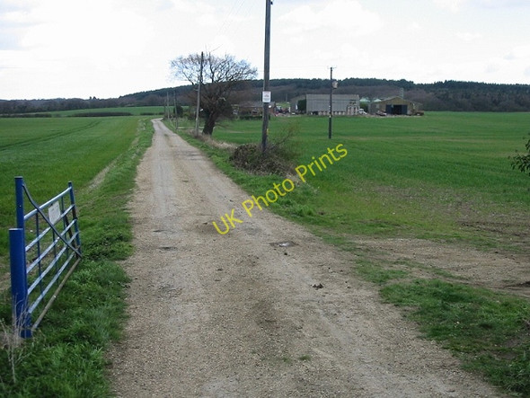 Photo 6"x4" Road to Burgess Farm Clapham Hill c2008