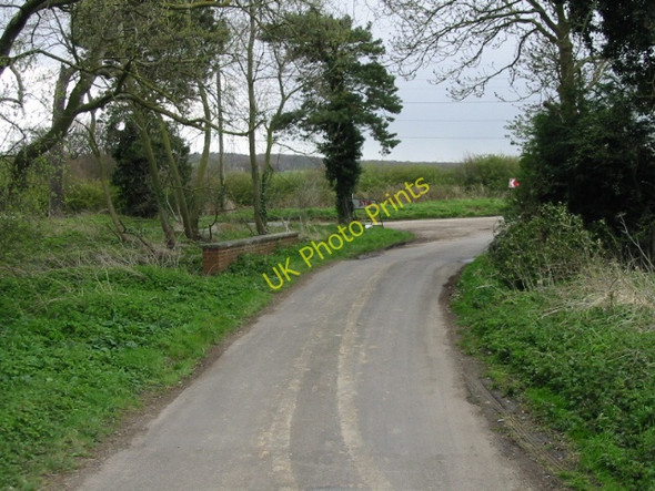 Photo 6"x4" Looking S along Bogshole Lane to junction with road to Burgess Farm Clapham Hill c2008