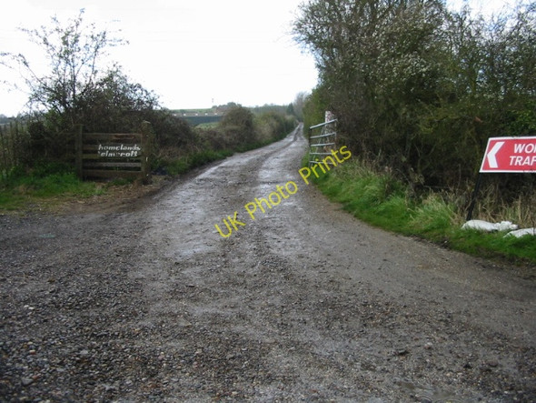 Photo 6"x4" View along track to Elmcroft Clapham Hill c2008