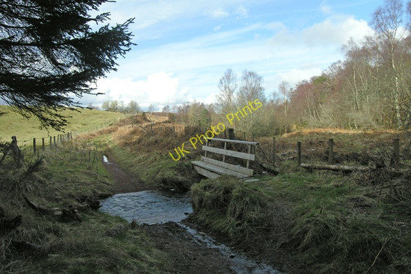 Photo 6"x4" Footbridge over the Allt Dubhach Springfield\/NH6663 c2008