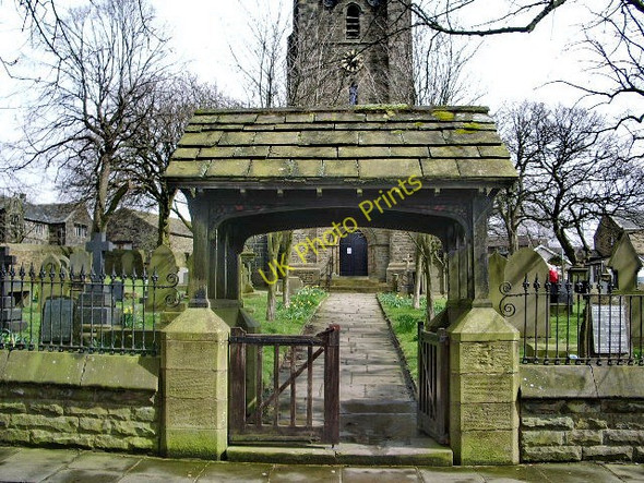 Photo 6"x4" St John the Evangelist Church, Worsthorne, Lych gate Worsthorne c2008