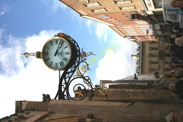 Photo 6"x4" Clock and Coney Street York\/SE5951 c2008