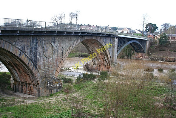 Photo 6"x4" Spate beneath Spey Bridge Fochabers c2008
