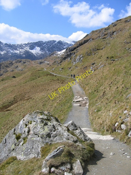Photo 6"x4" A walk up the Pyg track - on the level Gwastadnant c2008