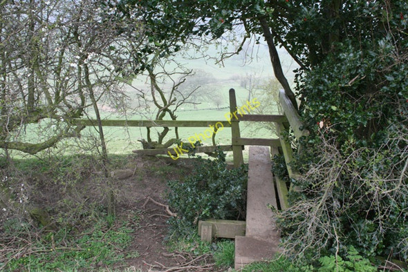 Photo 6"x4" Footbridge over Ditch Parwich c2008