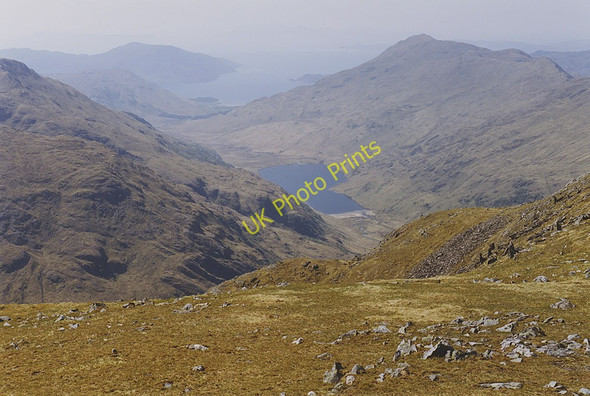 Photo 6"x4" View towards Gleann an Dubh-Lochain from Luinne Bheinn Luinne Bheinn c2000