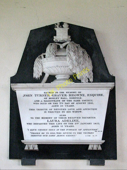 Photo 6"x4" St Peter's church- monument Morley St Botolph\/TM0799 c2008