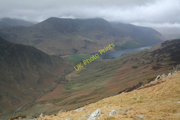 Photo 6"x4" Borrowdale viewed from Hindscarth Edge Gatesgarth\/NY1915 c2008