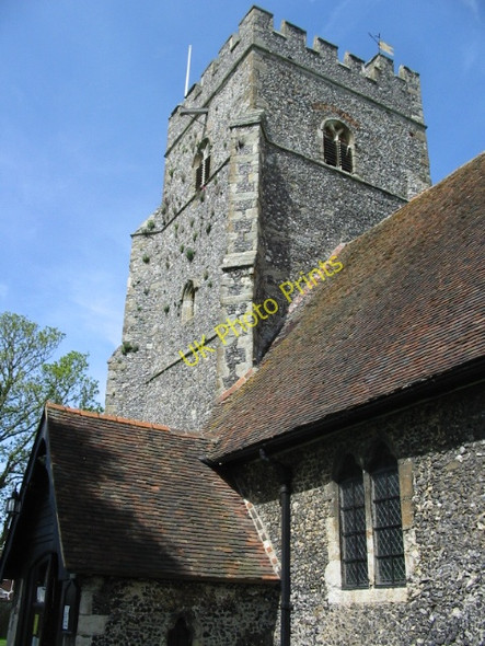 Photo 6"x4" The tower of St Mary's church, Chartham Chartham c2008