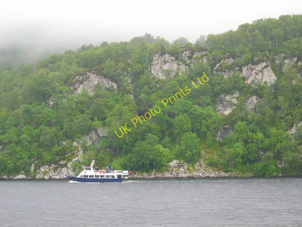 Photo 6"x4" Cliffs below Craig Corrie Fort Augustus c2007