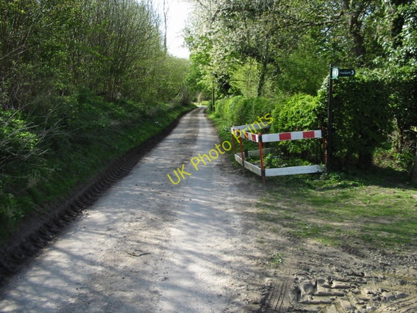 Photo 6"x4" Looking W along Eggarton Lane in the direction of Godmersham Crundale\/TR0749 c2008