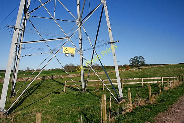 Photo 6"x4" Pylon near Burgie Califer c2008