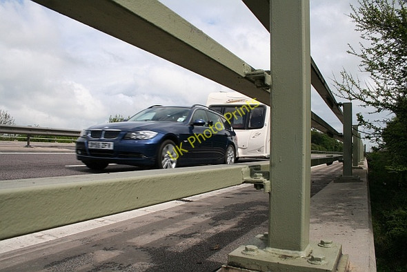 Photo 6"x4" The M50 motorway bridge over the B4211 Buckbury c2008