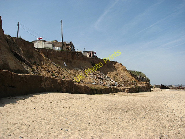 Photo 6"x4" Cliff erosion Happisburgh c2008