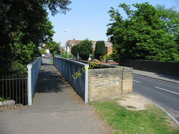 Photo 6"x4" Footbridge and roadbridge on St Richard's Road Deal c2008
