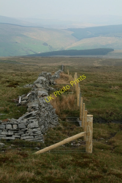 Photo 6"x4" Drystone Wall Corner Lea Yeat c2008