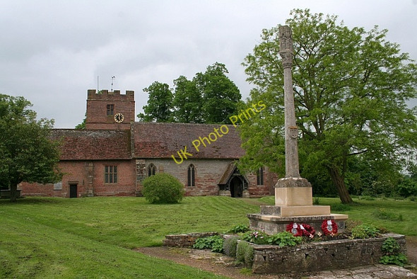 Photo 6"x4" Hanley Castle war memorial and church Church End\/SO8341 c2008