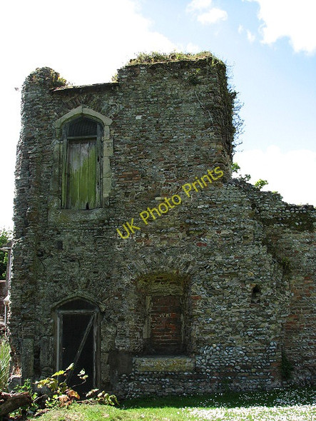 Photo 6"x4" Caister Castle - part of the west wall West Caister c2008