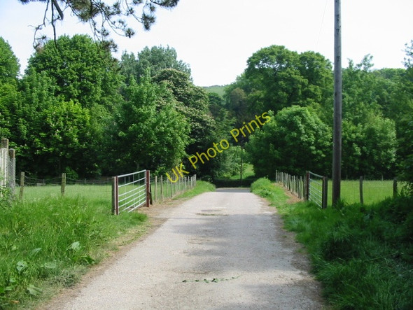 Photo 6"x4" View towards the former B2060 from Great Watersend Temple Ewell c2008