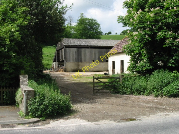 Photo 6"x4" Farm buildings at Little Watersend Temple Ewell c2008