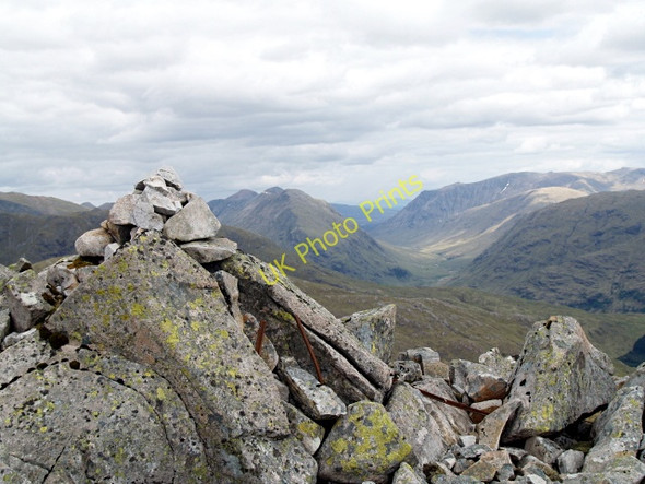 Photo 6"x4" Cairn, Pt. 841m, Beinn Fhionnlaidh Meall nan Gobhar\/NN1049 c2008
