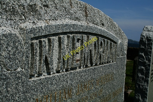 Photo 6"x4" Gravestone at Keil Southend\/NR6908 c2008