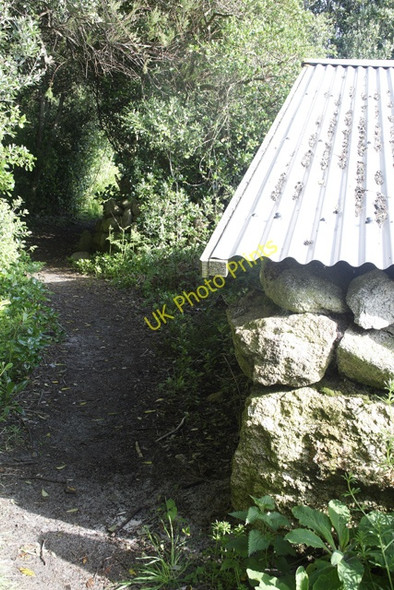 Photo 6"x4" Path and Boatshed Hugh Town c2008