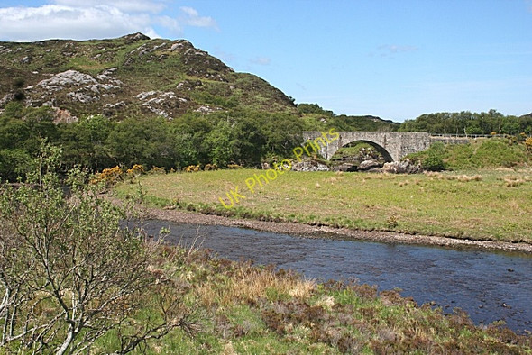Photo 6"x4" Laxford Bridge Bad na B\u00e0ighe Forest c2008