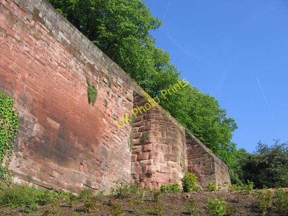Photo 6"x4" Buttresses on the city walls Chester c2008