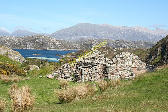 Photo 6"x4" Ruined Cottage at Foindle Foindle c2008