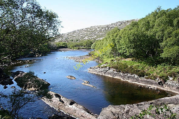 Photo 6"x4" The Laxford River from Laxford Bridge Bad na B\u00e0ighe Forest c2008