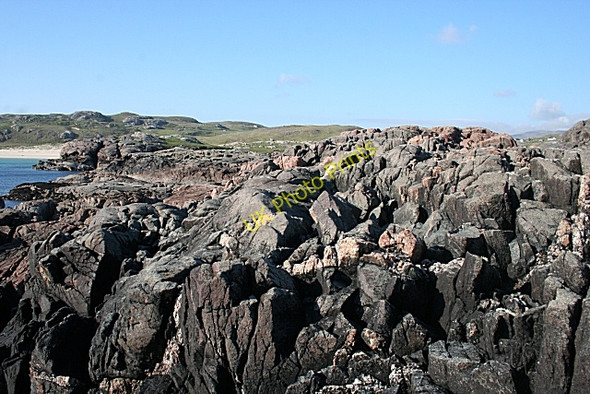 Photo 6"x4" Lewisian Gneiss Oldshoremore c2008