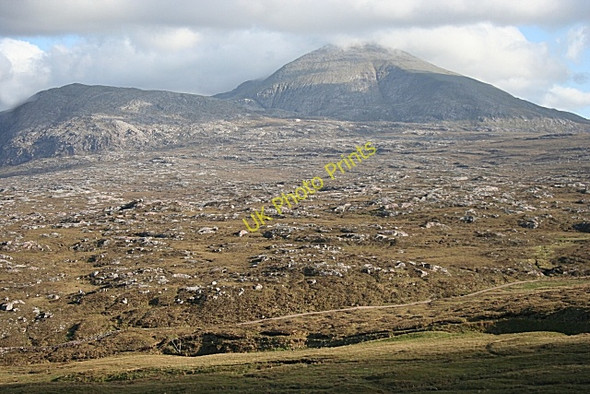 Photo 6"x4" Foinne Bheinn and the Strath Dionard Track Lochan Sgeireach\/NC3056 c2008