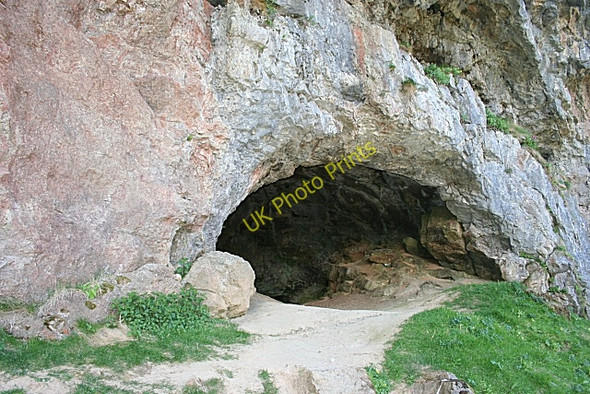 Photo 6"x4" Bone Cave Entrance Allt nan Uamh c2008