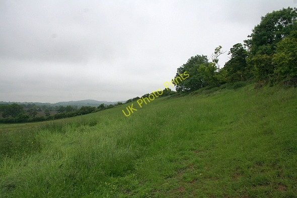 Photo 6"x4" Ridge hillside Birtsmorton c2008