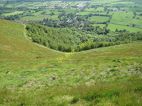 Photo 6"x4" Wooded slopes below Pinnacle Hill Brand Green\/SO7641 c2008