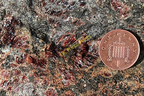 Photo 6"x4" Garnetiferous Gneiss Scourie c2008