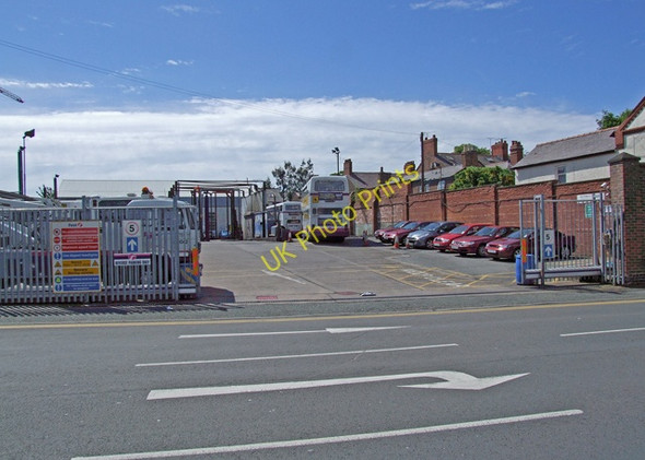 Photo 6"x4" Bus garage Chester c2008