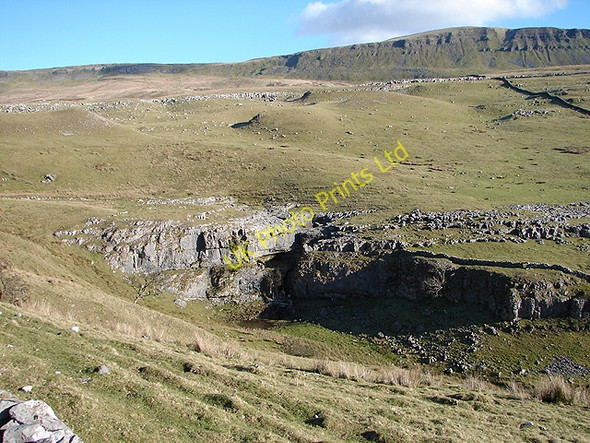 Photo 6"x4" Limestone outcrop near Horton Scar Brackenbottom c2007