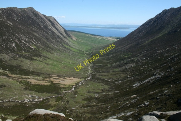 Photo 6"x4" Glen Sannox seen from the Saddle (1) Sannox c2008