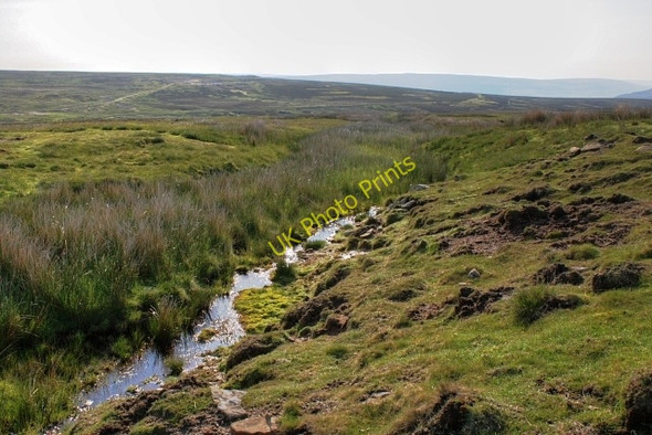 Photo 6"x4" Stream at Wetshaw Bottom Kearton c2008