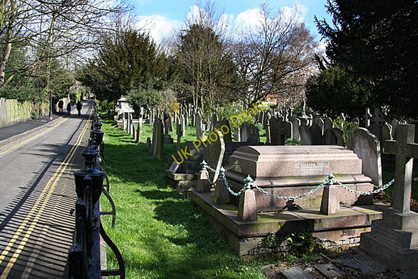 Photo 6"x4" Holly Walk and Cemetery Hampstead\/TQ2685 c2008