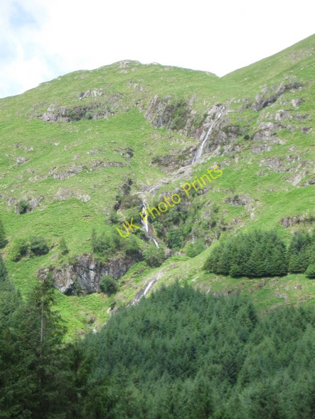 Photo 6"x4" Waterfall (in quite a dry spell) Dalness\/NN1651 c2008