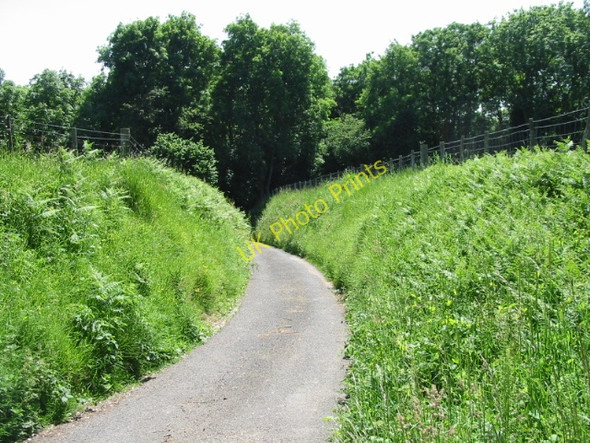 Photo 6"x4" Lane to Beard's Hall Farm Swingfield Street c2008