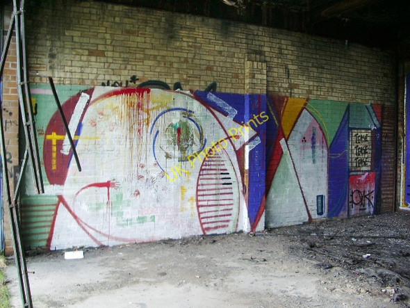 Photo 6"x4" Graffiti, Huncoat Power Station Padiham c2008 P1