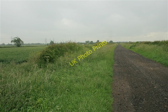 Photo 6"x4" Broadings Lane from Broading Farm Laneham c2008