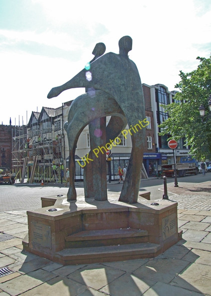 Photo 6"x4" Town Hall square Chester c2008