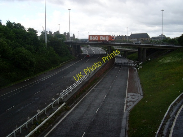Photo 6"x4" Junction 15 of the M8 Glasgow c2008