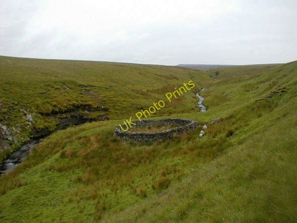 Photo 6"x4" Sheepfold Alongside Hunder Beck Hunder Beck c2008