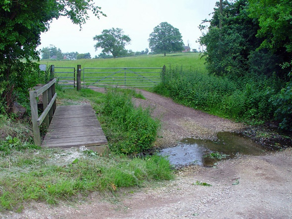 Photo 6"x4" Footbridge and Ford, Brackenborough Little Grimsby c2008